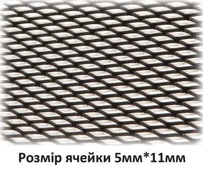Сетка декоративно-защитная для радиатора 120*40см No3 мягкая чорный