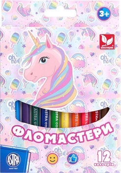 Фломастеры Unicorn 12 цветов в наборе