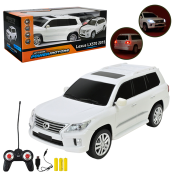 Машина р/к арт. PM2406 "POWERMOTORS",1:24 LEXUS LX570,світло, акум.бат, короб.26,5*14*10,5см.
