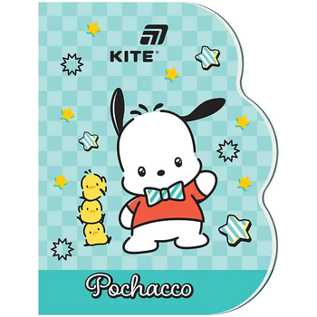 Блокнот А6, 60 сторінок в клітинку, обкладинка картон м'який Pochacco PC26-223 Kite
