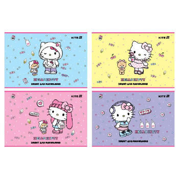 Альбом для малювання А4, 24 аркуші, 100 г/м2, мікс Hello Kitty HK25-242-1 Kite