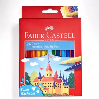 Кольорові фломастери Faber-Castell Fibre-tip для малювання на папер