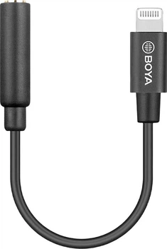 Адаптер BOYA BY-K8 3.5 мм TRS - Lightning для микрофона, 0.1 м