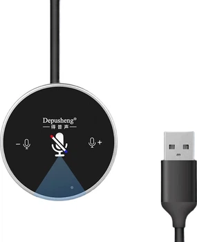 Микрофон Depusheng Q3 USB всенаправленный настольный для конференций, 2 м