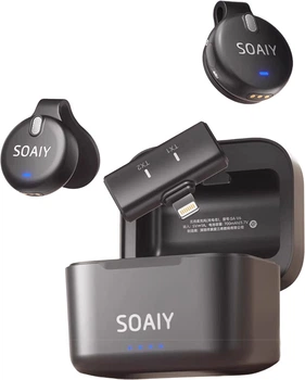 Микрофон петличный Soaiy V6 беспроводной для Android