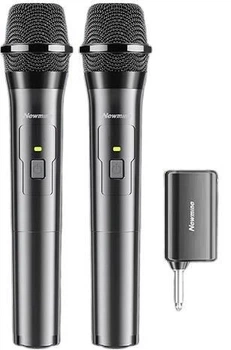 Микрофон Newmine MC107 беспроводной для караоке, с усилителем и FM, 2 шт