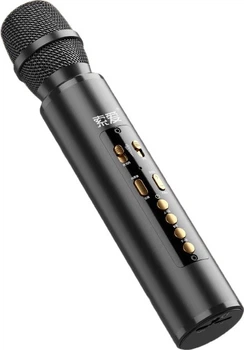 Микрофон-колонка Soaiy MC67 беспроводной Bluetooth, для домашнего караоке
