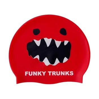 Шапочка для плавання Funky Trunks Silicone Swimming Cap - Red Monster