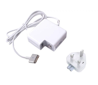 Зарядное устройство A1424 85W MagSafe 2 (T-образный) для MacBook Pro Retina 13 и 15 дюймов модели A1398 A1395 белый с британским адаптером (UK 3 pin)