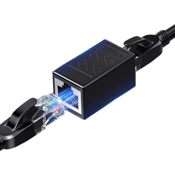 Соединитель витой пари Biaze RJ-45 8P8C сквозной 5 шт. Черный
