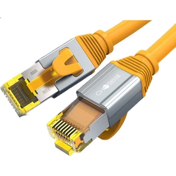 Патч-корд Choseal QS567CT3 Cat 6a екранований 10 Гбіт/с 3 м Жовтогарячий