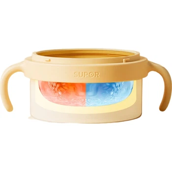 Детская миска Supor из PPSU на присоске с подогревом Cream Yellow (KGF40CA10)