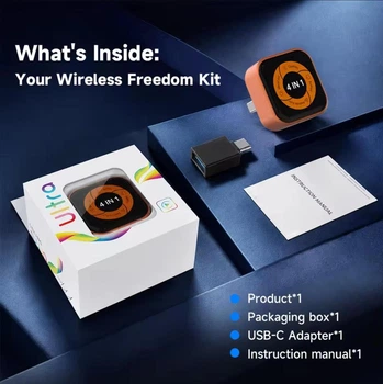 Адаптер Carlinkit Mini Ultra 6 для беспроводного CarPlay / Android / MirrorLink + переходник USB A - USB C в подарок!
