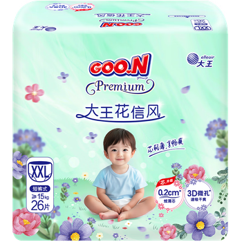 Подгузники-трусики Goo.N Hanakaze XXL (от 15 кг), 26 шт