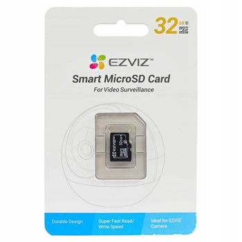 Карта пам’яті MicroSDHC 32GB EZVIZ Class 10 UHS-I для камер відеоспостереження, відеореєстраторів та смарт-пристроїв