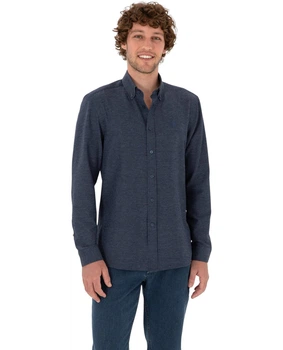 Рубашка мужская приталенная U.S. Polo Assn. 2348254DBLUE XL темно-синяя (8683859553143)