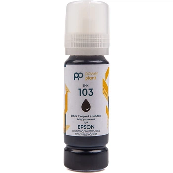 Чорнило PowerPlant 103 для Epson L3100/3110/3150 70г Black водорозчинне (PP103BK)