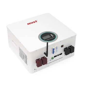 Аккумуляторная батарея Must LiFePO4 LP1624200 25.6V 200Ah, 5,12kWh, BMS100A-8S, CAN2.0/RS232/RS485, 6000 cycles, 450x445x227,44kg