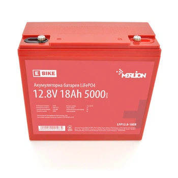 Литий-железо-фосфатный аккумулятор Merlion LiFePO4 12.8V 18AH (4S3P/BMS-20A), (181x77x167) для електротранспорту, 5000 циклов