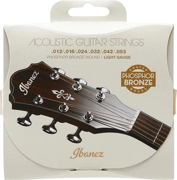 Струни для акустичних гітар IBANEZ IACSP6C ACOUSTIC GUITAR STRING 12-53 COATED (301877)