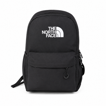 Рюкзак The North Face черный спортивный, с клапаном, 5 отделений