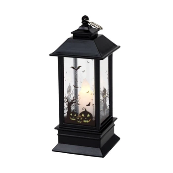Фонарь светодиодный (LED) Halloween черный 13 см 15108-059