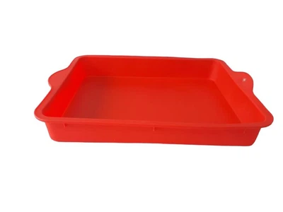 Силиконовый противень коврик для выпечки прямоугольный с бортиком 30 * 22 cm H 4 cm