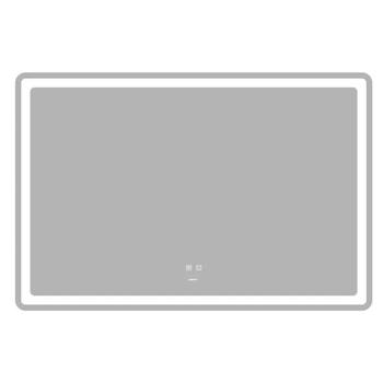 Дзеркало ZERIX MIRRA MR05-120x80 з LED Touch, Anti-fog, димером, рег. яскравості (ZX6061)