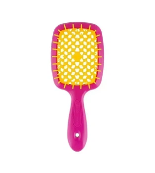 Щетка для волос Janeke Superbrush Small, розовая с желтым 86SP234 FY