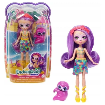 Лялька Enchantimals Sunshine Beach Sabindra Sloth & Hang / Енчантималс Сабіндра Лінивець і Ханг (HRX82)