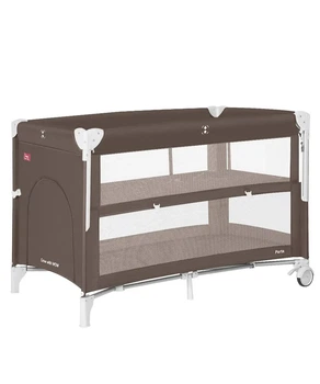 Манеж-ліжко 2в1 Carrello Porta CRL-18103, Chocolate Brown