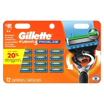 Сменные лезвия для бритья Gillette Fusion5 ProGlide 12 штук