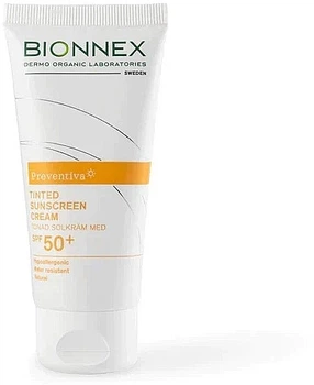 Тональний сонцезахисний крем Preventiva Tinted Sunscreen Cream Spf 50+ Bionnex 50 мл