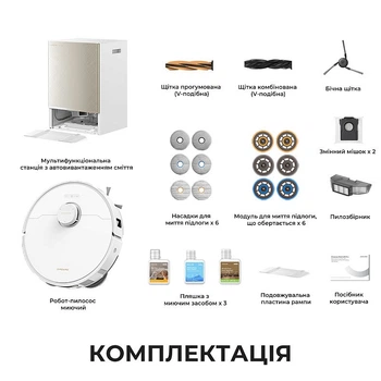 Робот-пилосос Dreame Bot Matrix 10 Pro White (RLM61HE-Wh) ( 15268 )