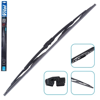 Щітка склоочисника каркасна Vitol EXO 24" 600 мм (VK-24600)