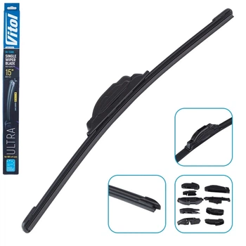 Щітка склоочисника безкаркасна Vitol ULTRA 15" - 380 мм 9 адаптерів (VU-15380)