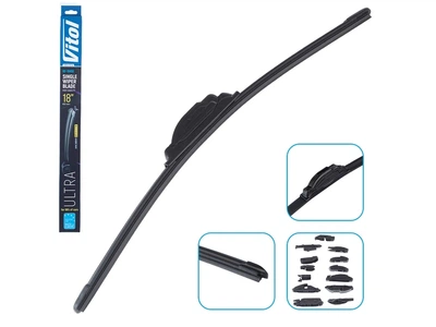 Щітка склоочисника двірник безкаркасний VITOL ULTRA 18"-450 мм 13 адаптерів VU-18450