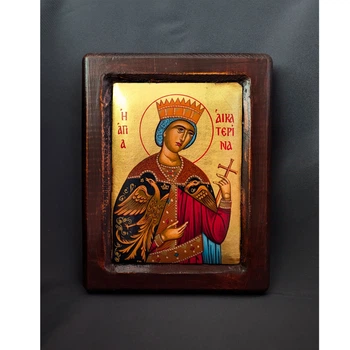 Писана ікона Свята Катерина Олександрійська 18×23 см
