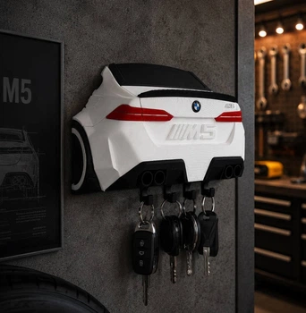 Вішалка для ключів BMW M5 G90 — настінний тримач для ключів у стилі автомобіля, автодекор