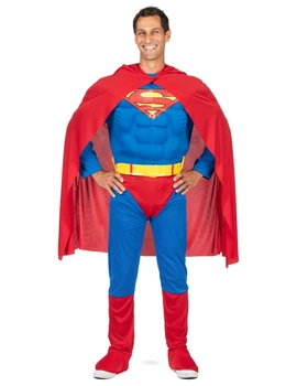 Чоловічий карнавальний костюм Superman червоно-синій, розмір S