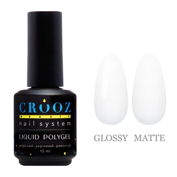 CROOZ Liquid Polygel Рідкий полігель №007 Молочний, 15 мл