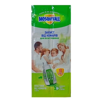Пластины от комаров MOSQUITALL Защита для всей семьи 12 шт