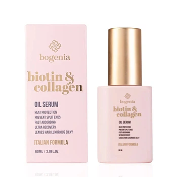 Сыворотка-масло для волос Bogenia Biotin & Collagen BG451 No004 питательная с биотином и коллагеном, 60 мл