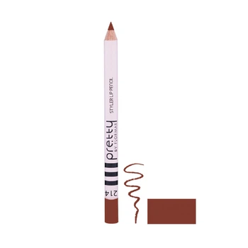Олівець для губ контурний Pretty by Flormar Styler Lip Pencil №214 Коричнево-Червоний, 1,14 г