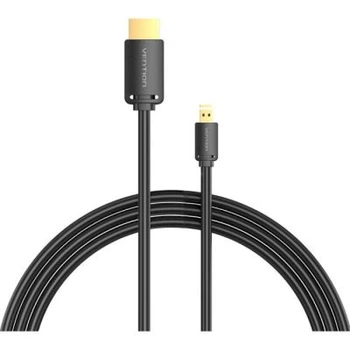 Кабель мультимедийный HDMI M to HDMI micro M 1.5m V2.0 4K 60Hz 18Gbps HDR Dolby Vention (AGIBG)