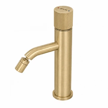 Смеситель для биде VBI Milano Tre brushed gold VBI-050104BG-H03BG