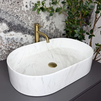 Умывальник VBI Verona накладной 60x38,5 см nature marmo glossy VBI-011331