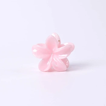 Крабик-зажим Hawaiian flower ANbeauty заколка для волос 8 см Пудровый (AN0103785)