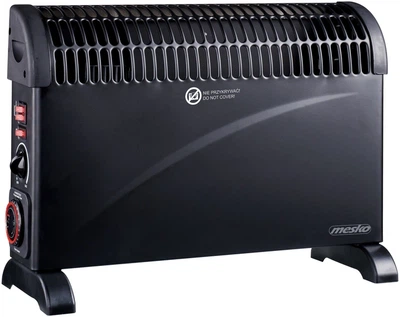 Конвекторный обогреватель Mesko MS 7741B 2000 Вт, 3 режима нагрева, таймер, TURBO, электрический обогреватель