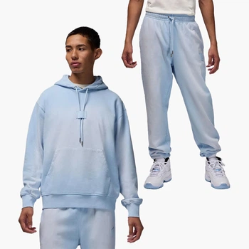 Спортивный костюм мужской Nike M J Flt Wash Flc Po + M J Flt Wash Flc Pant FV7249-407&FV7253-407 L Голубой (3092392299302)